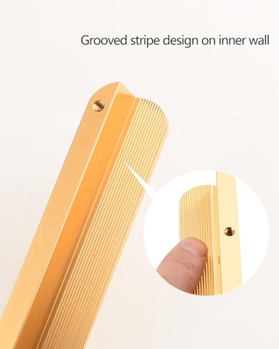5 Pack Gold Modern Drawer Pulls Cupboard Handles 8.8 Inch(224mm) Hole Center Furniture Long Cabinet Handle Dresser Hardware - color: Gold-5 Pack, size: 8.8 Inch(224mm)