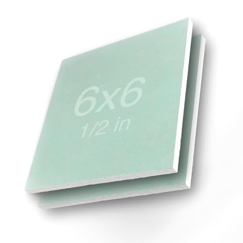 Denex Drywall Repair Panel - 6"x6"x1/2" - (2 Pack) - Moisture Resistant - style: (2 Pack)