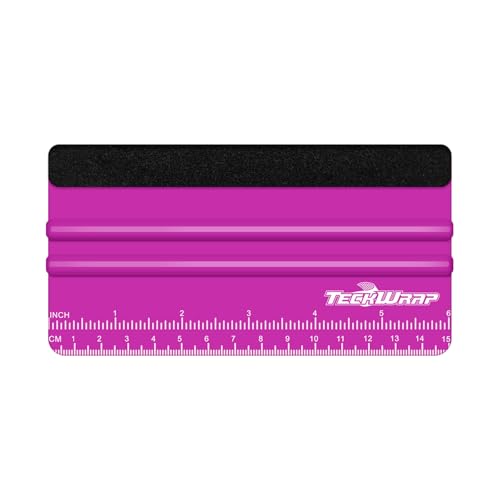 TECKWRAP Professional Squeegee Tool for Vinyl Decals, Inkjet Vinyl Sticker Paper,and Wallpaper - 6"x2.9", Scratch-Free Application (Pitaya) - color: 1pcs Pitaya