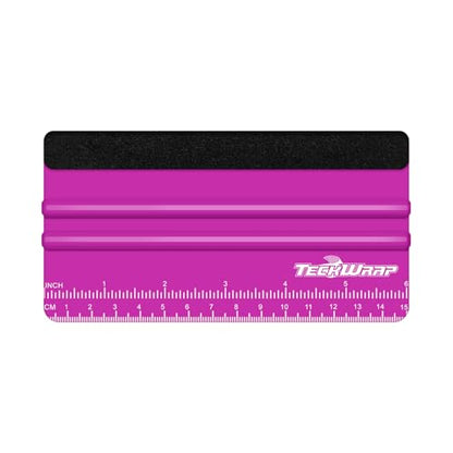 TECKWRAP Professional Squeegee Tool for Vinyl Decals, Inkjet Vinyl Sticker Paper,and Wallpaper - 6"x2.9", Scratch-Free Application (Pitaya) - color: 1pcs Pitaya