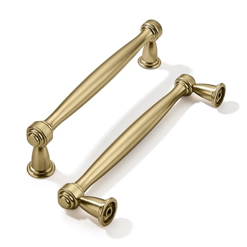 khtumeware 20 Pack 5 Inch(128mm) Champagne Bronze Cabinet Pulls Champagne Brass Kitchen Cabinet Handles Kitchen Cabinet Hardware for Cupboard Drawer Handles Dresser Pulls - color: Champagne Bronze, size: 5 Inch(128mm) Hole Center