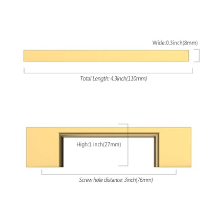9BUILD 10 Pack Champagne Bronze Cabinet Pulls 3 Inch Champagne Kitchen Cabinet Handles, Cabinet Hardware for Cupboard Drawer Pulls - color: Champagne Bronze, size: 3"/76MM Hole Center, style: 10 Pack