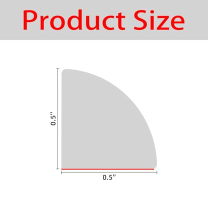 1/2 in x 6.5 ft Peel and Stick Quarter Round Molding, White - color: White, size: 1/2 in x 6.5 ft