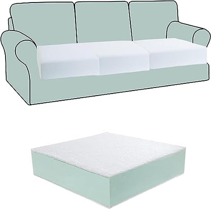 HOMBYS Couch Cushion Replacement Wrapped with Polyester Batting, High Density Couch Cushions Inserts with Dacron Fiber Layer,Upholstery Cushion Padding with Removable Cover,6 inch Thick,26"x26", 1pcs - size: 26"x26"x6"