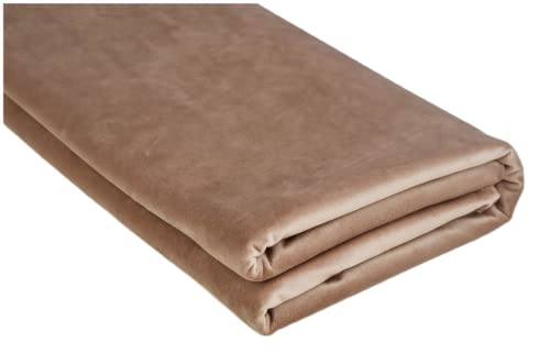 TinaKim Velvet Fabric, for Upholstery Sofa Chair Cover Material, DIY Repair (Camel, 2 Yards) - color: Camel, size: 2 yard pre cut
