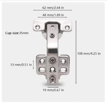KAFENDA 2PCE DTC135°Corner Cabinet Replacement Hinge DTC 135°Cabinet Hinge - color: 135 degree hinge