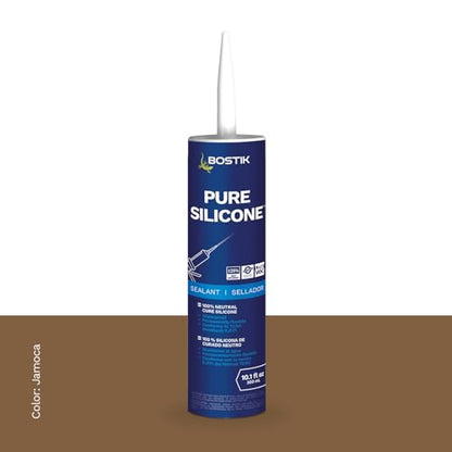 BOSTIK Pure Silicone Jamoca 10.1oz Silicone Caulk & Sealant - 1 Cartridge - color: Jamoca