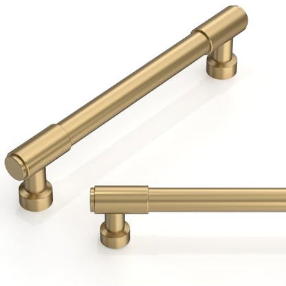 10 Pack Champagne Bronze Cabinet Pulls 5 Inch(128mm) Kitchen Cabinet Handles Cabinet Hardware for Drawer Pulls - color: Champagne Bronze, size: 5" Hole Center