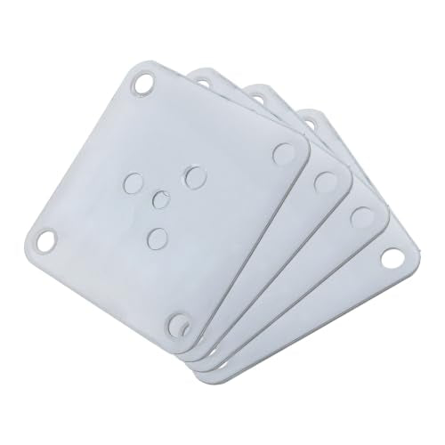 KUMGROT 4Pcs Metal Furniture Leg Mounting Plates Table Sofa Base Brackets