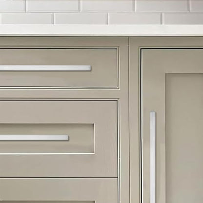 khtumeware 10 Pack 3-3/4 inch(96mm) Hole Center Brushed Nickel Cabinet Pulls Solid Heavy-Duty Square Cabinet Handles Drawer Pulls Kitchen Cabinet Hardware Kitchen Handle - color: Brushed Satin Nickel, size: 3-3/4 inch(96mm) hole center