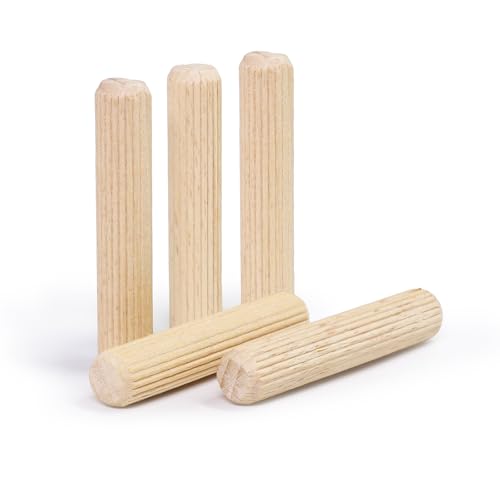 3/8" x 2" Wooden Dowel Pins - FoDau770 Beech Wood Dowel Rods - 200 Pcs - size: 3/8" x 2"