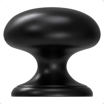 trust4care 2-Pack Matte Black Wide Base Bifold Closet Cabinet Knobs Pulls - color: Black, size: Set of 2