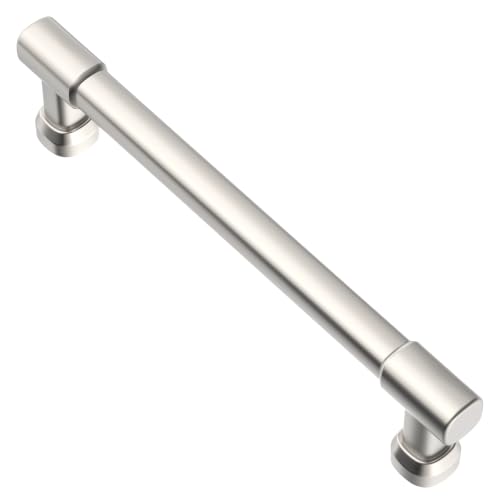 Alzassbg 5" Brushed Satin Nickel Cabinet Pulls 10 Pack, AL0005SN - color: Brushed Satin Nickel, size: 5" Hole Center