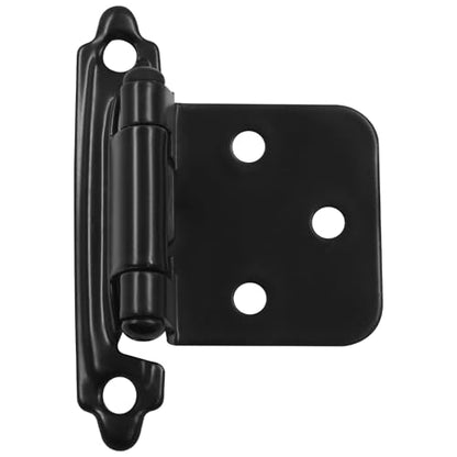 Self Closing Cabinet Hinges, 10 Pack, Black - color: Black