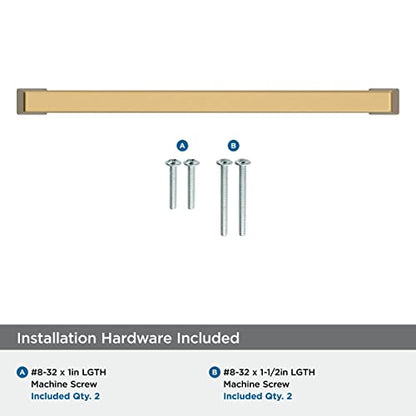 Amerock 8" Blackrock Champagne Bronze Drawer Pull - color: Champagne Bronze, size: 8 Inch (203 mm) Center-to-Center