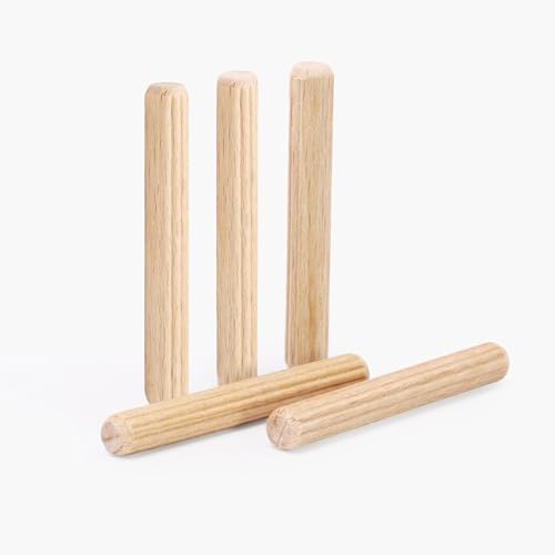 1/4" x 1-3/4" Wooden Dowel Pins - FoDau770 Beech Wood Dowel Rods - 200 Pcs - size: 1/4" x 1-3/4"