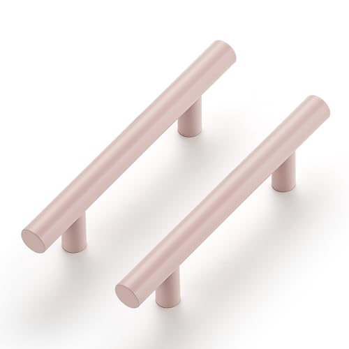 Ravinte Cabinet Handles,5" Length,3" Hole Center,Pink,3 Pack - color: Pink