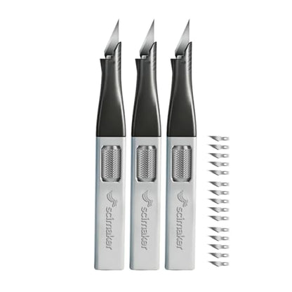 Precision Craft Knife, #11 Blade Storage, 3-Pack Grey - color: Grey*3pcs