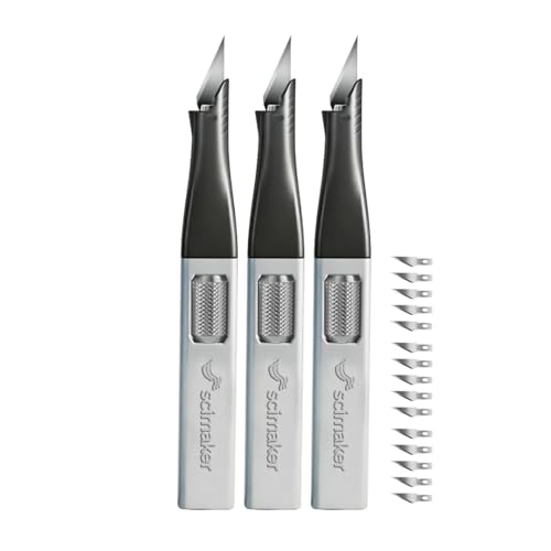 Precision Craft Knife, #11 Blade Storage, 3-Pack Grey - color: Grey*3pcs