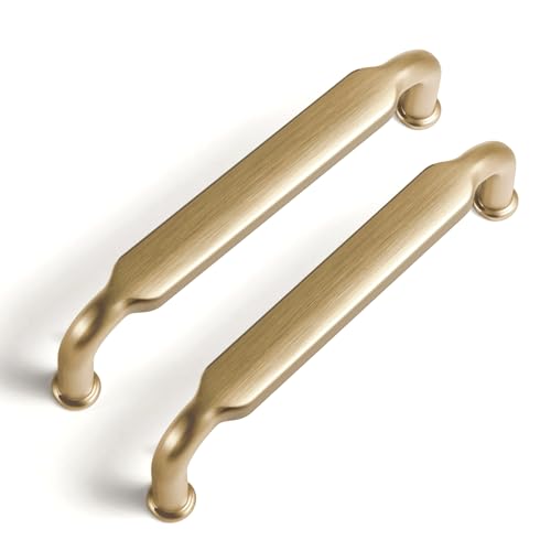 Goo-Ki 6 Pack 3-3/4 Inch （96mm） Hole Center Cabinet Pulls Champagne Bronze Zinc Alloy Kitchen Drawer Pulls Drawer Handles 4.2 Inch Length 2202-UBR-96 - color: Champagne Bronze, size: 3-3/4 Inch Hole Centers
