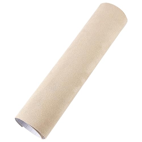 Suede Fabric Car Vinyl Wrap Sticker Sheet, 12"x60", Beige - color: Beige, size: 12" x 60"