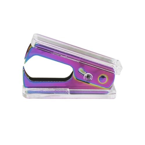Rainbow Staple Remover Staples Puller Removal Claw Tool - color: Clear & Rainbow Tone