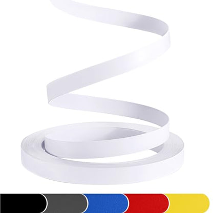 PVC Matt White Edge Banding - 1" x 25ft Non Glued White Veneer Edging for Table Cabinet Furniture Trim - color: Matt White, size: 1 Inch