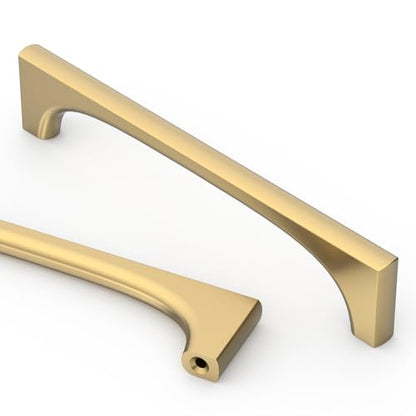 Asidrama 10 Pack 5 Inch(128mm) Champagne Bronze Cabinet Pulls Kitchen Cabinet Handles Champagne Gold Hardware for Cupboard Drawer Pulls 2321 - color: Champagne Bronze, size: 5" Hole Center, style: 10 Pack