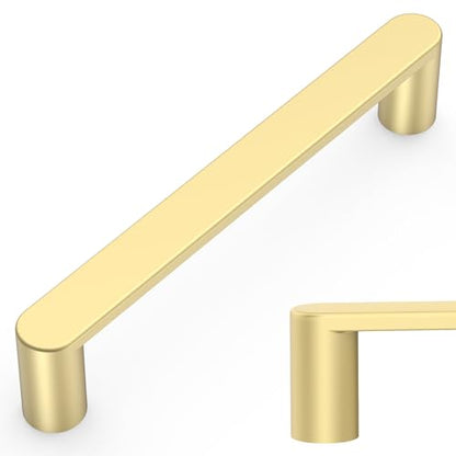 Amerdeco 10 Pack ZH0005MGP Brushed Gold Cabinet Pulls 5" - color: Brushed Gold, size: 5" hole center