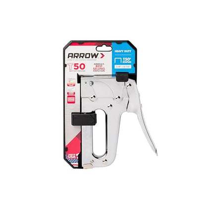 Arrow T50 Heavy-Duty Staple Gun, Manual Stapler