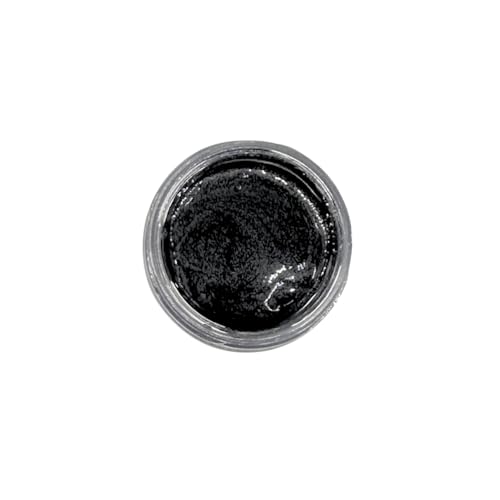 Posh Chalk PC0407 Aqua Patina - Jet Black 30ml - Water-Based Gilding Wax - Vibrant + Deep Color - Bright + Shiny FInish - DIY Craft Upcycling Furniture Paint - Indoor + Outdoor Use - color: Jet Black