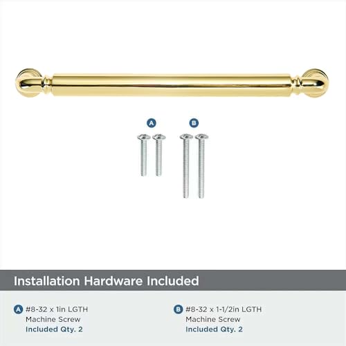 khtumeware 2-Pack Polished Brass Heavy-Duty Solid Cabinet Pulls, 3-1/2 Inch (89mm) Hole Center,Polished Gold Drawer Pulls, Cabinet Hardware, Suitable for Kitchen Cabinets, Bathrooms and Dressers - color: Polished Brass, size: 3-1/2 Inch(89mm)Hole Center