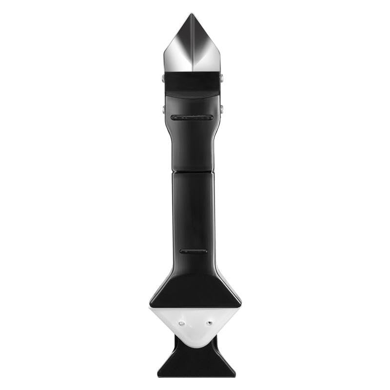 Grout Scraper Tool 3-in-1 Silicone Caulking Tools Caulk Remover Tool with 5 Replaceable Silicone Pads Sealant Finishing Tool (Black)