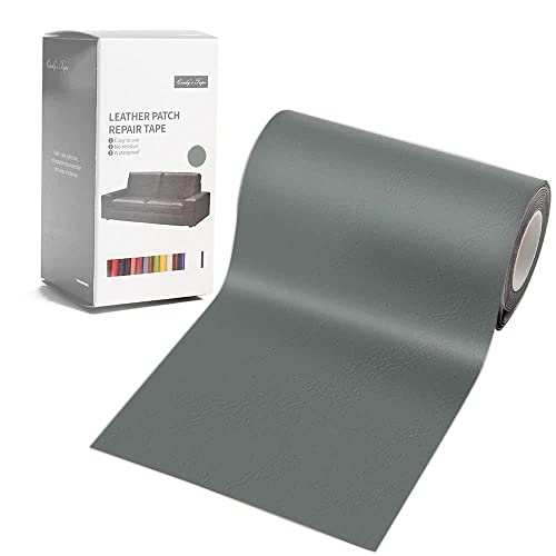 Leather Repair Patch Kit Dark Gray 4 x 60 inch Leather Repair Tape Self Adhesive Patch for Furniture, Couch, Sofa, Car Seats Computer Chair First Aid Vinyl Repair Kit - color: Dark Grey, size: 4*60 inch