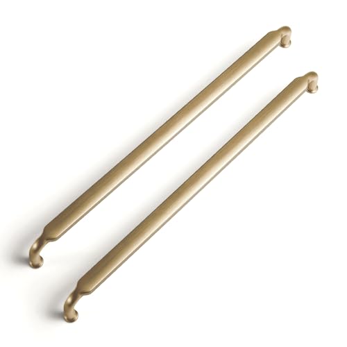 Goo-Ki 6 Pack 10 Inch （256mm） Hole Center Cabinet Pulls Champagne Bronze Zinc Alloy Kitchen Drawer Pulls Drawer Handles 10.45 Inch Length 2202-UBR-256 - color: Champagne Bronze, size: 10 Inch Hole Centers