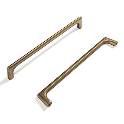 Goo-Ki Antique Brass Cabinet Pulls with 7.6''(192mm) Hole Centers, Retro Style Zinc Alloy Cabinet Handles for Dresser,Wardrobe,Cupboard- 24 Pack - color: Antique Brass, size: 7.6'' Hole Centers