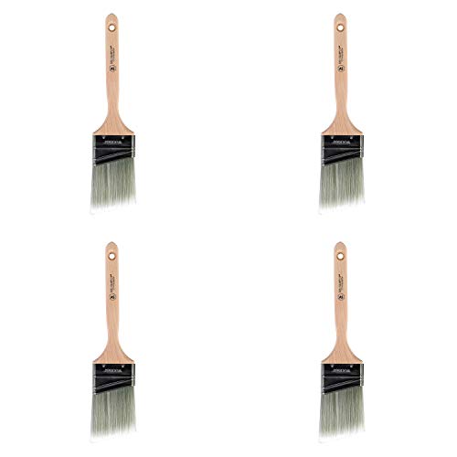Wooster Brush 5221-2-1/2 Silver Tip Angle Sash Paintbrush, 2-1/2-Inch (Pack of 4) - size: 2 1/2" (Pack of 4)
