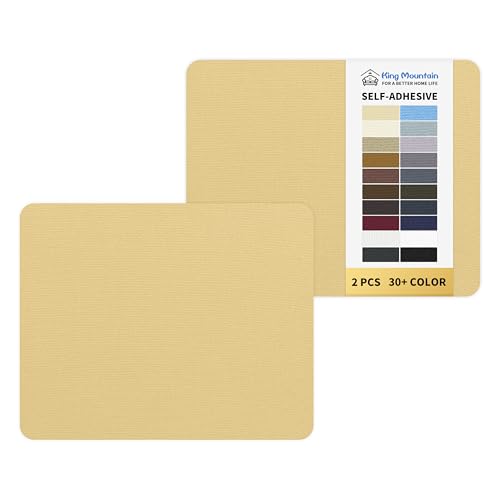 KING MOUNTAIN Canvas Repair Patch 9 x11 Inch 2 Pcs Self-Adhesive Waterproof Fabric Patch for Sofas, Tents, Furniture,Tote Bags, Car Seats (Beige-1) - color: Beige-1, size: Canvas-9"W×11"L-2pcs