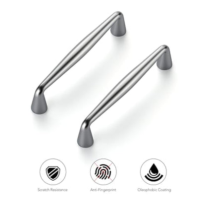 Ravinte Polished Chrome Cabinet Handles Solid Handles,3-1/2 Inch,10 Pack - color: Polished Chrome, size: 3-1/2 Inches Hole Center