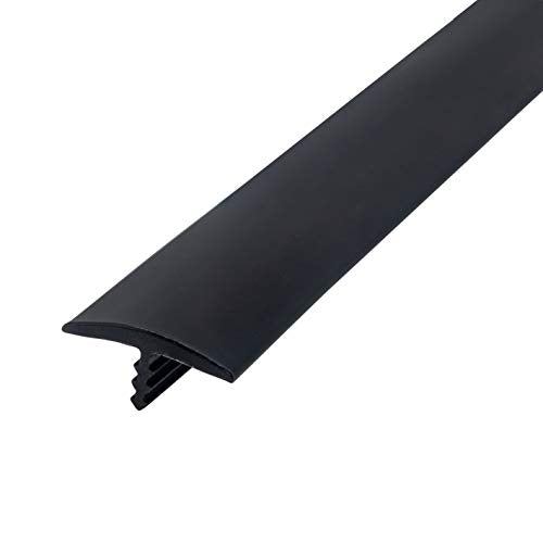 Outwater Industries 25 Foot Black 3/4 Inch Center Barb Tee Moulding T Molding Hobbyist Pack, Small Projects, Arcade Machines and Tables - color: Black, size: 25 Feet