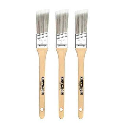 King Origin 3 PCS Paint Brushes, 1 Inch Angled Paint Brush - size: 1 Inch, 3 Pack