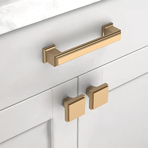 Asidrama 20 Pack 3.75 inch Champagne Bronze Kitchen Cabinet Handles - color: Champagne Bronze, size: 3.75" Hole Center(96mm)