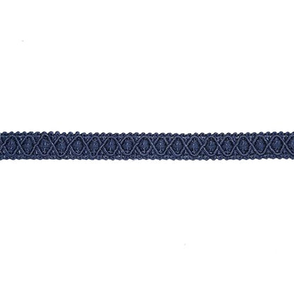 Gimp Braid Trim, 5 Yards 0.59 Inch Fabric Trim, Navy - color: Navy, size: 5yard