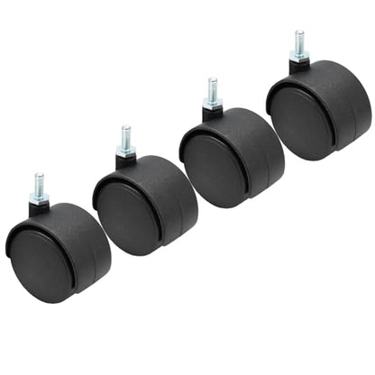 4pcs 2 Inch Swivel Caster Wheels, M6 Threaded Stem - style: 2 Inch-M6 Threaded Stem