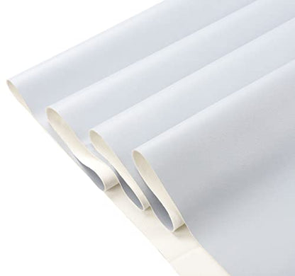 Picheng Vinyl Faux Leather Sheets: Smooth Faux Leather Fabric 54" x 36" - color: Light Gray
