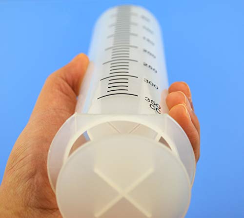 300ml Kitchen Syringe - Large Volume Plastic Syringe With Needle for Dispensing and Glue (300cc) - size: 300ml