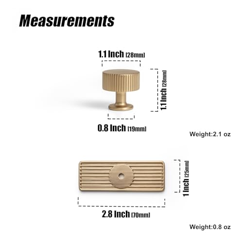 Goo-Ki Champagne Bronze Zinc Alloy Cabinet Knob with Backplate - Single Hole Center Cabinet Pull Hardware for Bedroom, Kitchen, 2 Pack（9596-G） - color: Champagne Bronze