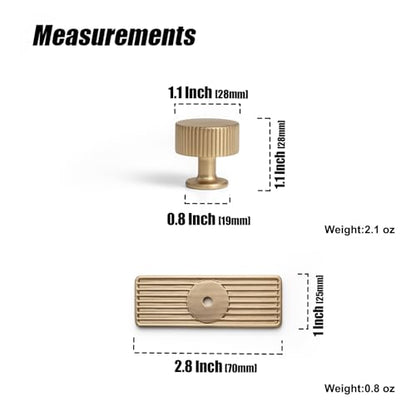Goo-Ki Champagne Bronze Zinc Alloy Cabinet Knob with Backplate - Single Hole Center Cabinet Pull Hardware for Bedroom, Kitchen, 2 Pack（9596-G） - color: Champagne Bronze