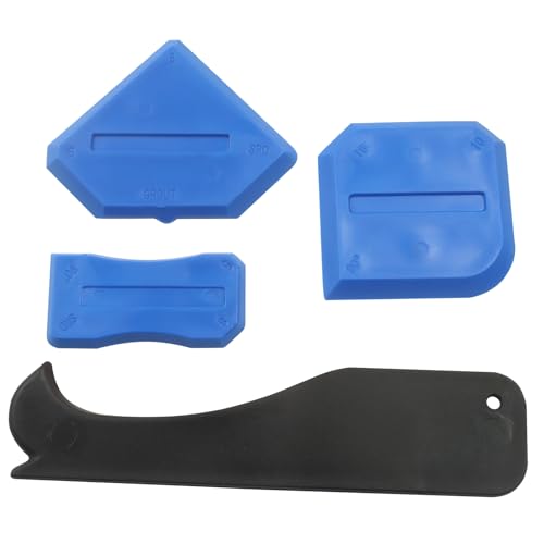 4 Pcs Silicone Caulking Tools, Blue - color: Blue