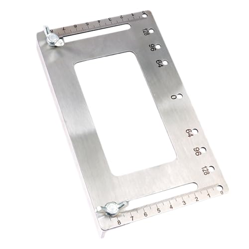 Cabinet Hole Drilling Template,Stainless Steel Professional Adjustable Hole Punch Locator - Portable Woodworking Accessories, Multifunctional Drill Template Guide for Enhanced Accuracy